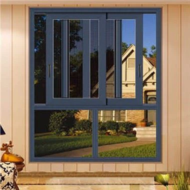 نوافذ ألمنيوم رمادية